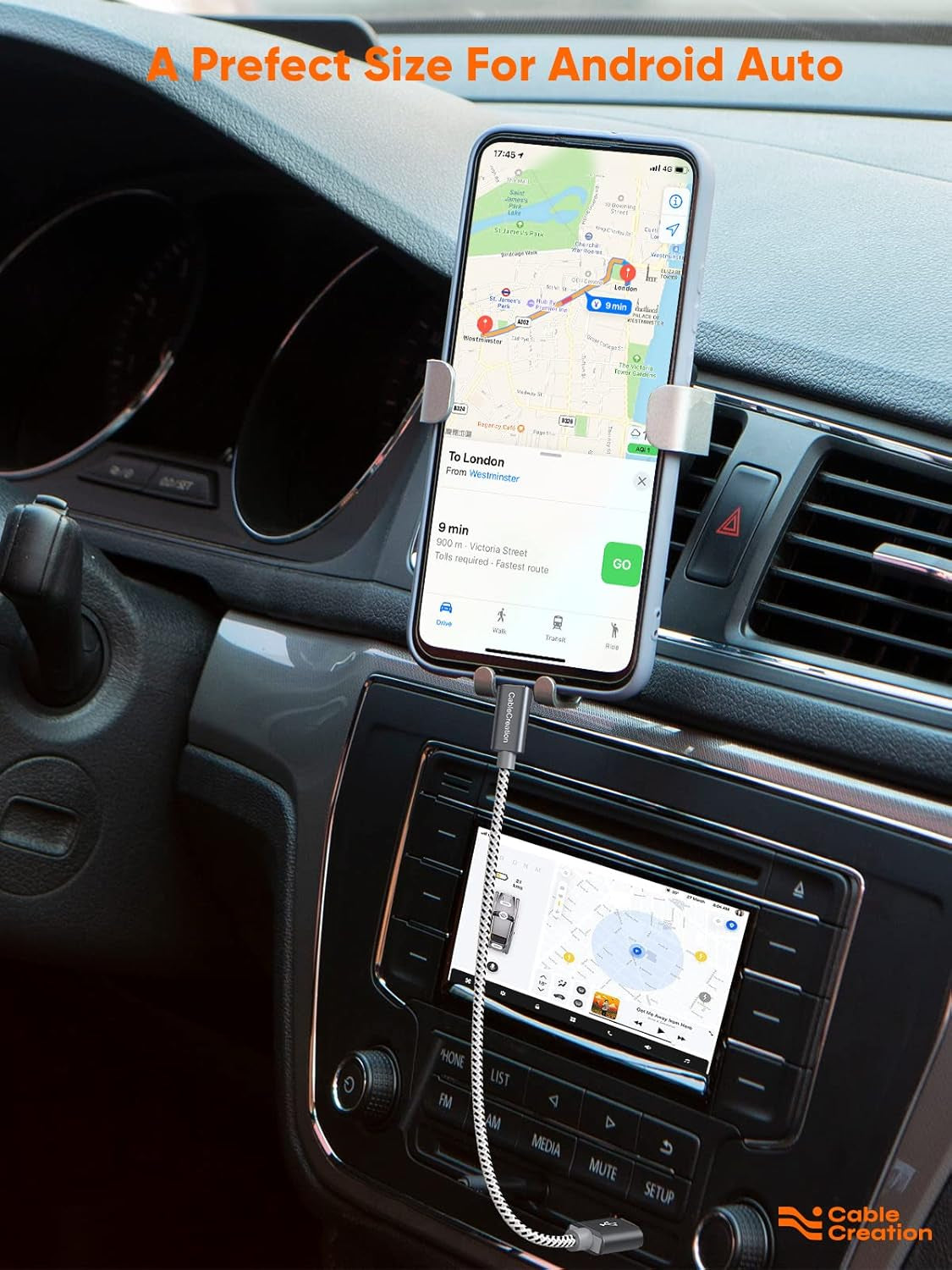 6 Inch USB C Cable Short, USB a to USB C Fast Charging, Braided Type C Data Cord for Power Bank, Galaxy S23, Ipad Pro Ipad Mini, Ipad Pro,Iphone 15/16,Android Auto/Cellphone,Carplay