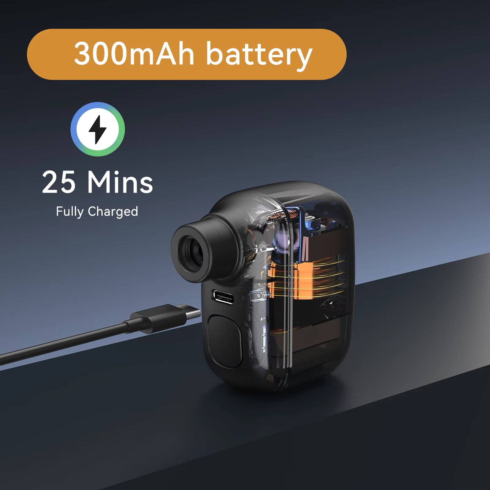 Mini Portable Bicycle Pump Rechargeable Air Inflator 100PSI 5V Type-C Bike Accessories for Bike Schrader Presta Tires AS100