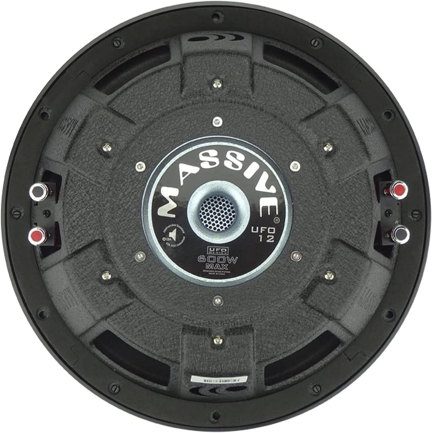 UFO10V2 10” Slim Subwoofer | 600W Max, 300W RMS, Dual 4 Ohm, Shallow Mount Design, Powerful Low-Profile Woofer for Tight Spaces & Deep Bass Car Audio Systems