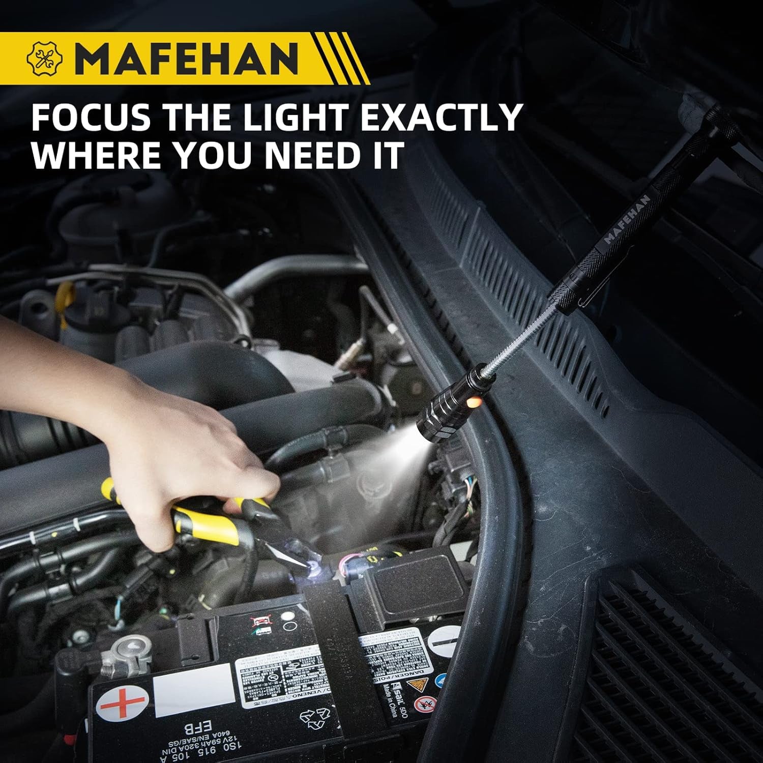 Telescoping Magnetic Pickup Tool with Extendable Flashlight, Unique Mens Gifts for Dad, Husband, Grandpa & Boyfriend – Christmas Gifts, Stocking Stuffers, White Elephant Gifts